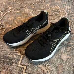 Asics Black and Yellow Sneakers